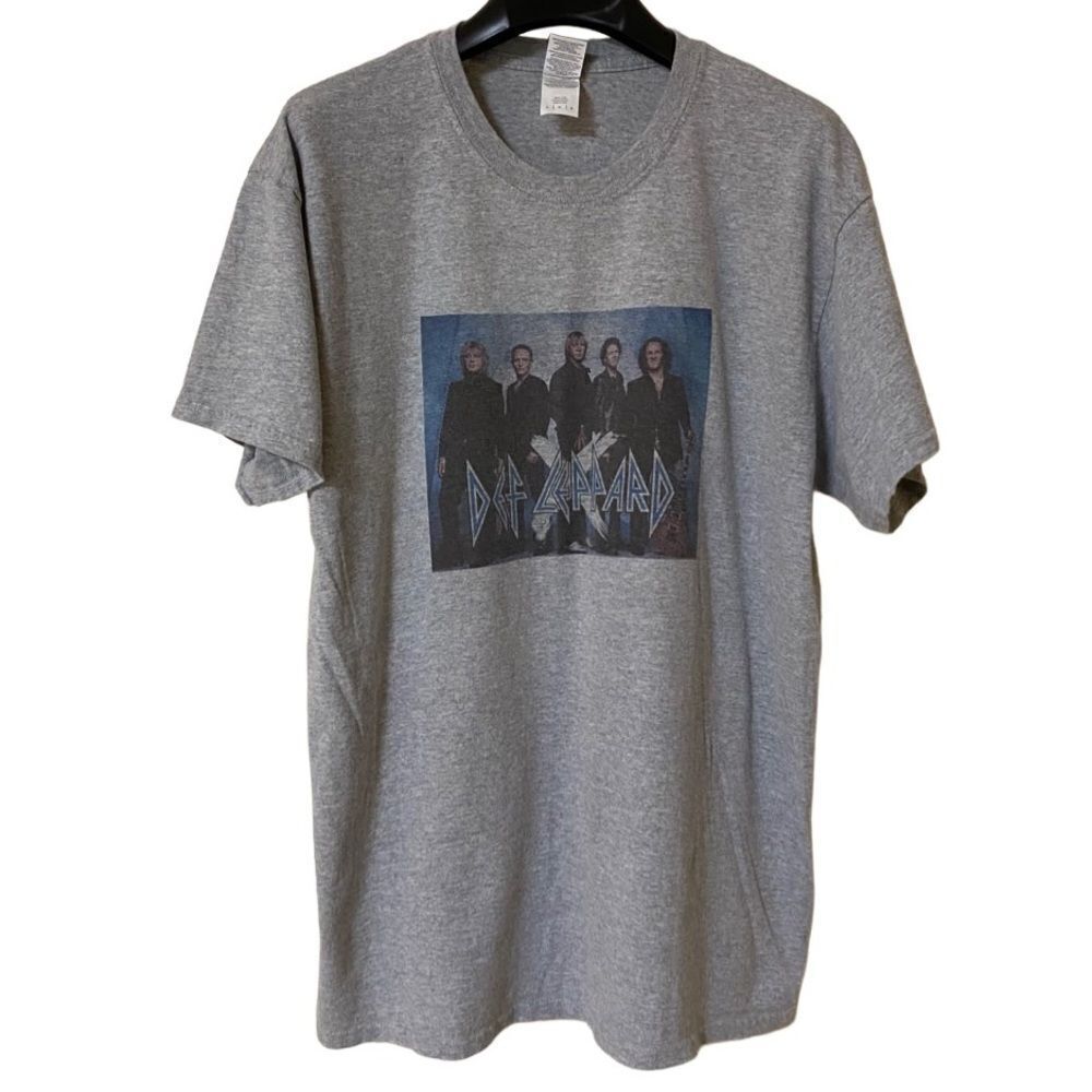 Def Leppard Men’s Unisex Gray Graphic Shirt Sz L